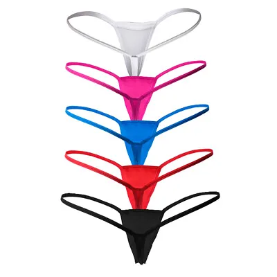 Womens Ladies Underwear Sexy Knickers Panties Solid Micro G-String Thong Lot • £6.99