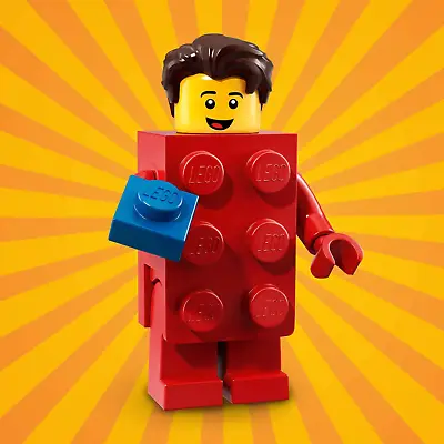 Lego 71021 Collectable Minifigures Series 18 Brick Suit Guy Red CMF • $8.99