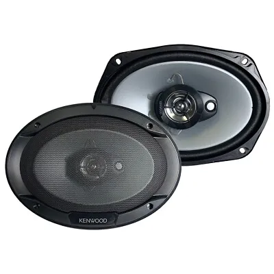 Kenwood KFC-S6966 6 X9  Flush Mount 400W Peak Power 3-Way Car Speakers (Pair) • $55