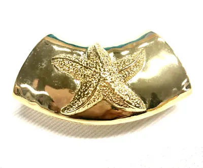Vintage Golden Starfish Scarf Tube Slide - 2.5  Gift Boxed • $19.95