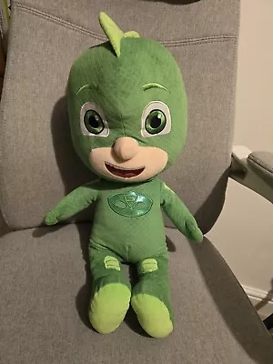 Large PJ Masks Plush Gecko Soft Toy 21'' Green Gecko Just Play Frog Box EOne • £2.50