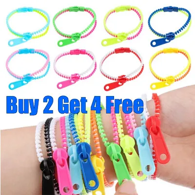 £1.59 • Buy Zipper Bracelets Sensory Fidget Zip Stress Anxiety Relief Toy Autism ADHD Fun UK