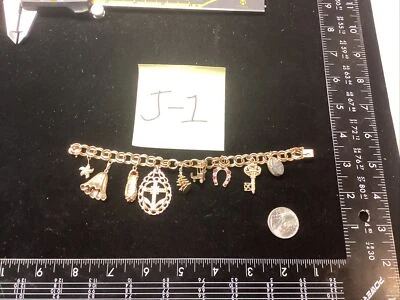 $2399.99 • Buy 14k Yellow Gold Solid Charms Star Shoe Tree Car Key Horseshoe Key Bug Link 49.7g