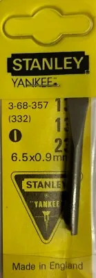 Genuine Stanley Yankee Slotted Screwdriver Bit #135 3-68-357 (332) • £6.95