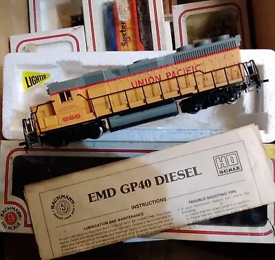 Vintage Bachmann HO Union Pacific GP-40 Diesel Locomotive #866 TESTED • £40