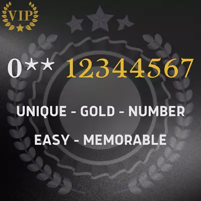 £100000 • Buy NEW GOLD VIP BUSINESS PLATINUM MEMORABLE EASY MOBILE PHONE NUMBER SIM CARD Three