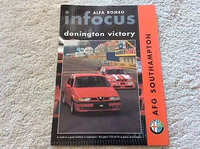 Alfa Romeo In Focus 1993 UK Market Brochure 33 Turismo 155 164 Donington BTCC • £7.25