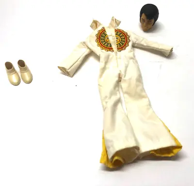 1984 Eugene Doll ELVIS PRESLEY 12  White Eagle Suit & Shoes With Head • $20