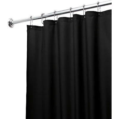 $8.95 • Buy New Solid Water Repellent Bathroom Shower Curtain Liner Clear All Colors