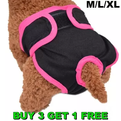 Female Dog Diaper Period Pants Season Menstrual Sanitary Nappy Pet Pants 3+1Free • £4.37