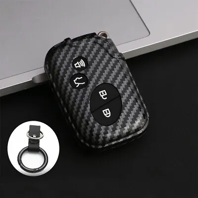 $11.99 • Buy Key Fob Case Cover Carbon Fiber Style Keychain Accessories For Lexus GX LX RX