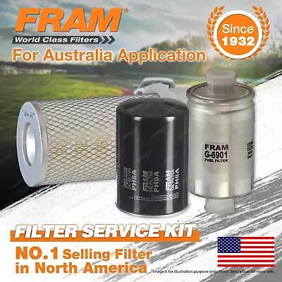 Fram Oil Air Fuel Filter Service Kit For Ford Falcon Outback Ute Van XG • $75.95