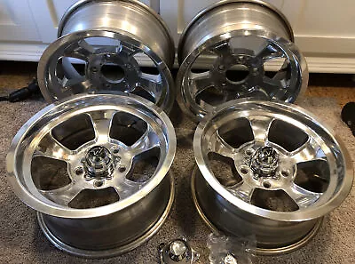 Wheel Vintiques Cruzer 15x8” & 15x7” Aluminum Wheel Set 5x4-3/4” GM Chevy Bolt  • $850