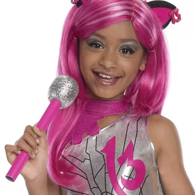 Monster High Catty Noir Pink Wig Girls Costume Accessory Frights Camera Action • $14.20