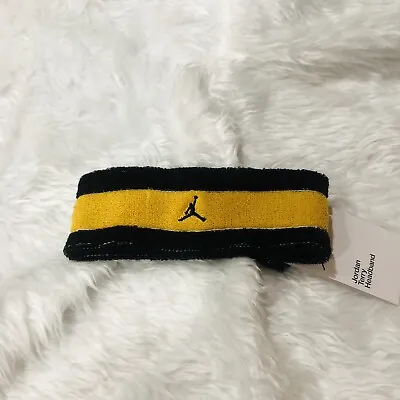 Brand New Nike Air Jordan Terry Headband Men’s Yellow/Black One Size Fits Most • $13.99