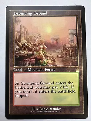 MTG Stomping Ground (Retro Frame) Ravnica Remastered NM • $10.50