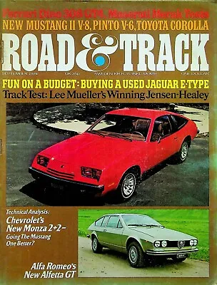 $9.99 • Buy Road & Track Magazine September 1974 New Mustang II V-8, Pinto V-6, Corolla