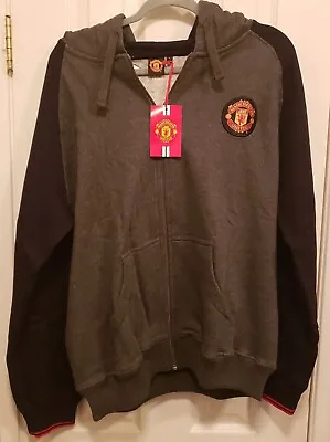 Manchester United Hoodie Sweatshirt Grey/Black Mens XXL • $19.99