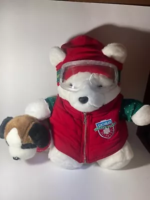 2004 Marshall Fields Plush Santa Bear With Dog 15  • $19.99