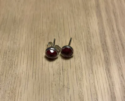 $36 • Buy Pandora Ruby Stud Earrings
