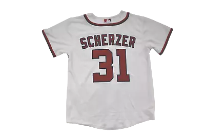 Washington Nationals Nike MLB Youth Boys Max Scherzer Cool Base White Jersey NWT • $19.99