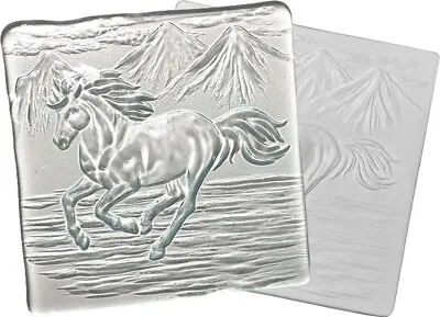 Horse Texture Mold Glass Fusing Kiln Mold 7  X 7  • $20.88