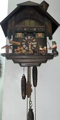 Romance Musical Cuckoo Clock Swiss Made By Rouge For Parts Or Repair • $120