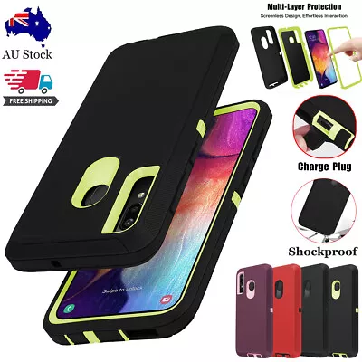 For Samsung Galaxy A20 A30 Case Hybrid Rubber Shockproof Heavy Duty Rugged Cover • $11.99