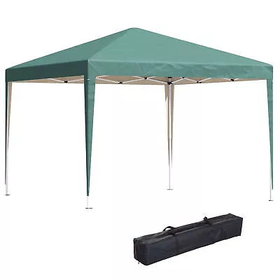 Outsunny 3 X 3m Garden Pop Up Gazebo Marquee Party Tent Wedding Canopy Green • £58.99