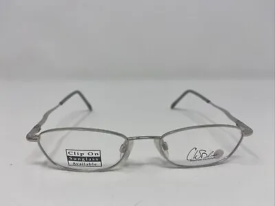 C. W. Bliss Eyeglasses Frames Kenmark 48-17-130 Silver Full Rim NJ26 • $32