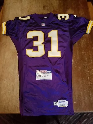 Vintage 1996 Minnesota Vikings Scottie Graham #31 Authentic Game Used Jersey PSA • $300