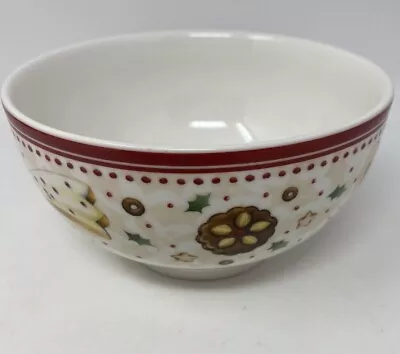 Villeroy And Boch Bowl 5  Holiday Christmas Premium Porcelain Germany Holly • $25