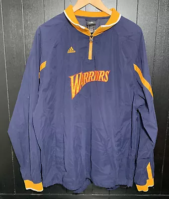 $124.98 • Buy Vintage Adidas Golden State Warriors 1/4 Zip Jacket  XL  We Believe Era Oracle