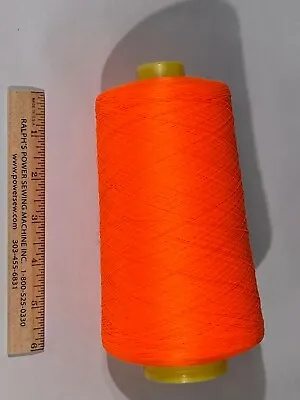 A&E Wildcat Plus Tex-24 Polyester Serger Thread Huge 16oz Cone Orange Glow 33423 • $5