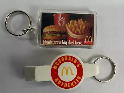 Vintage McDonalds Bottle Opener & Meals Are A Big Deal Keychains Lot Of 2 • $18