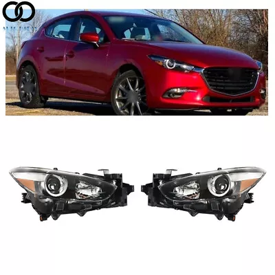 Left Side&Right Side Headlights Headlamps Assembly For 2017-2018 Mazda 3 • $137.86