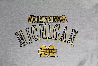 Vintage University Of Michigan Wolverines Sweatshirt - Made In The USA Size M • $24.95