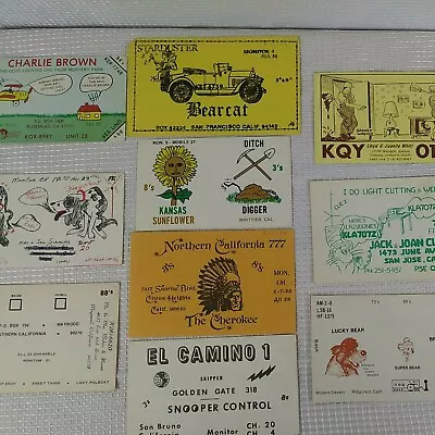 Vintage QSL Radio Cards Lot Amateur Radio QSL Cards Lot California Radio Cards • $19.99