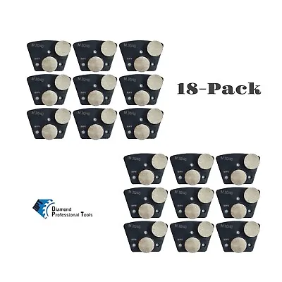 18 Pack Diamond Grinder Tooling For Concrete Floor Grinders Medium Bond 30 Grit • $298