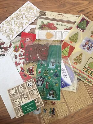 £3.99 • Buy Christmas Crafting PACK A - Card Making / Embellishments / Peel Offs &more 