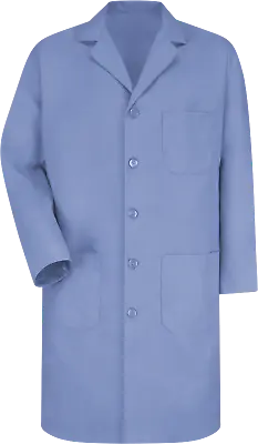 Lab/Shop Coat Red Kap 5 Button Medium Blue KP14MP Cotton Blend Unisex • $13.99