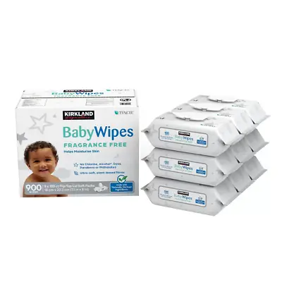 Kirkland Signature Baby Wipes Unscented Tencel Towelettes Ultra Soft Bulk 900ct • $66
