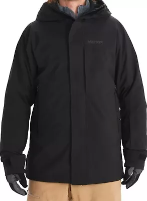 $325 Marmot Men's Elevation Hooded Jacket Coat Large Black • $139.99