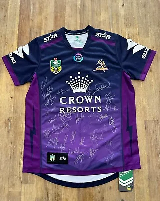 (Signed) Melbourne Storm 2016 Season Jersey • $550