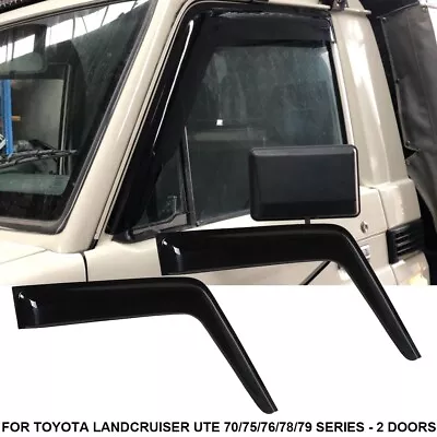 Weathershields Window Visors For Toyota Landcruiser 70/75/76/78/79 Series 2 Door • $99.69