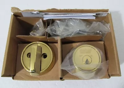 Medeco Deadbolt Maxum PK-110068 Brass Single Cylinder Assa Abloy - NO KEYS *READ • $119.99