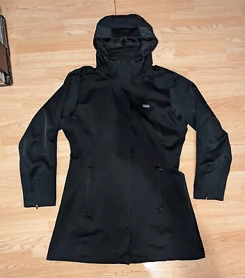 Patagonia Tres 3 Parka Jacket SHELL ONLY Womens XL Black 28405 Hooded Zip  • $51.99