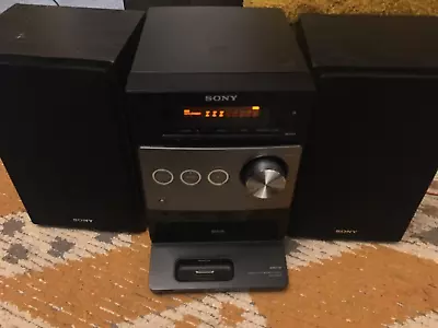 Sony CMT-FX350i Micro Hi-Fi Music System CD MP3 AM/FM IPod Dock DAB REF F1 • £25