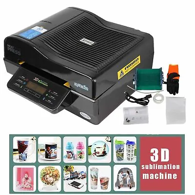 $545.60 • Buy 3D Muti-fuction Intelligent Vacuum Sublimation Heat Press Machine Black Color Th