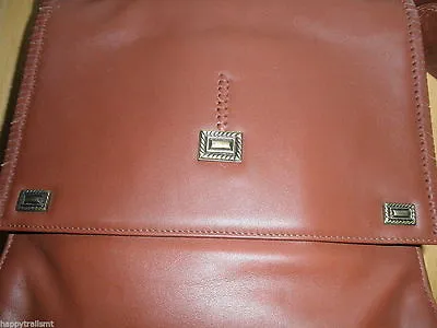 OOAK NWT Montana Silversmith Cowboy Western Shoulder PURSE Handbag Brown LEATHER • $110